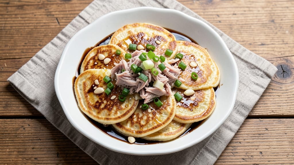 Tuna Egg Foo Young Recipe: Crispy Tortilla Cups With Silky Tuna Filling