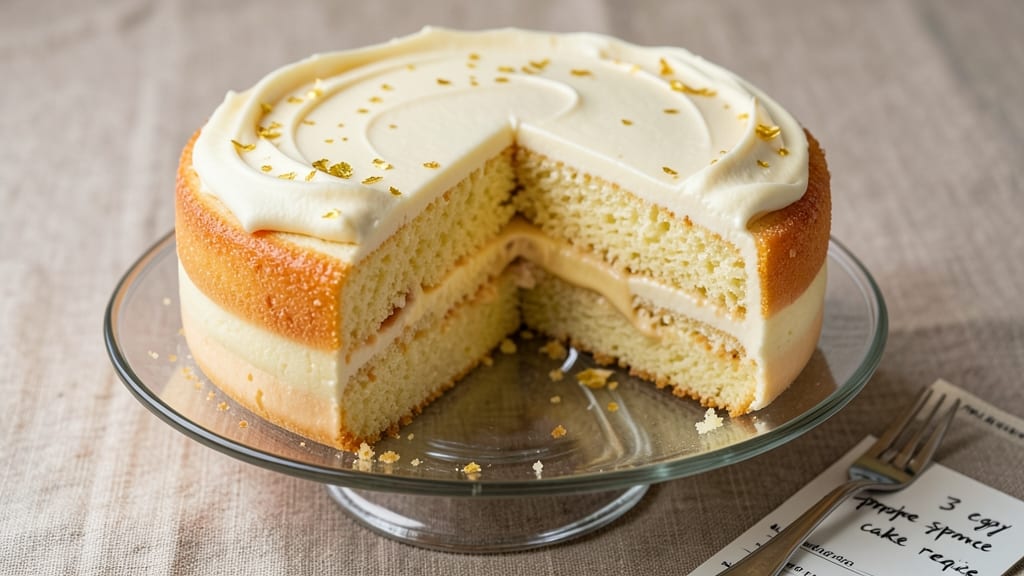 3 Egg Sponge Cake Recipe: Foolproof Rise With Whipped Egg Magic