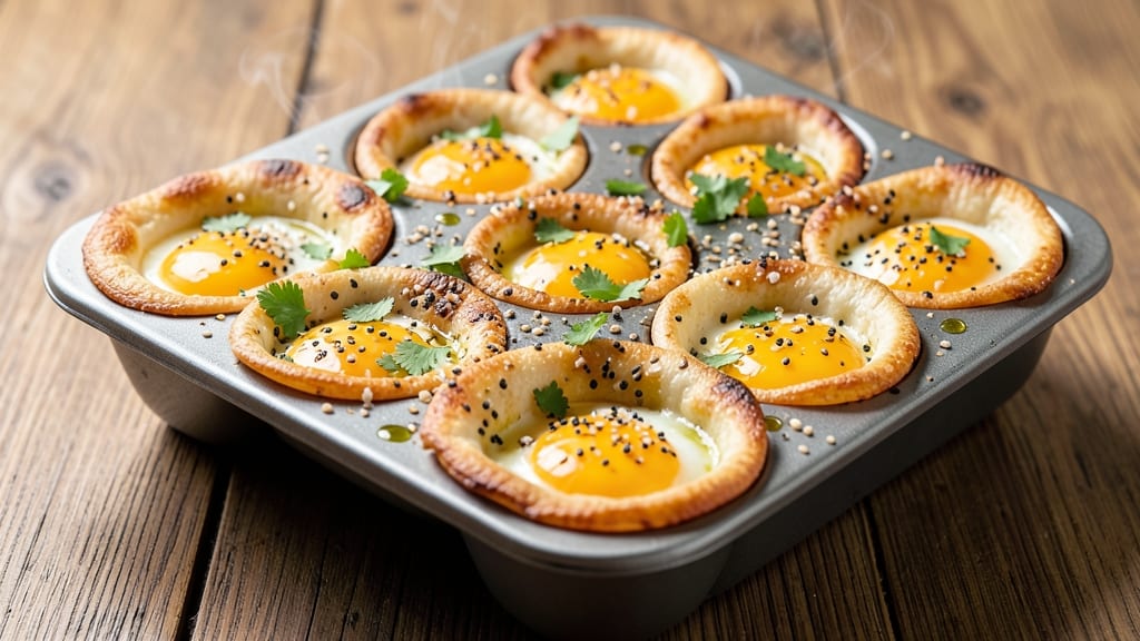 8 Month Old Eggs Recipe: Crispy Tortilla Cups With Perfectly Runny Yolk